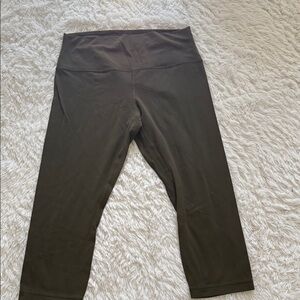 lululemon athletica Olive Green Capri Leggings
